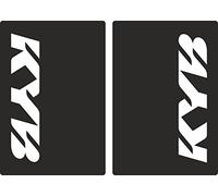 Upper Fork Decal Stickers Graphic Set Compatible with KYB Suspension - Fit All Dirt Bikes - Adhesive Vinyl Black (Matte)