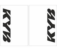 Upper Fork Decal Stickers Graphic Set Compatible with KYB Suspension - Fit All Dirt Bikes - Adhesive Vinyl White (Glossy)
