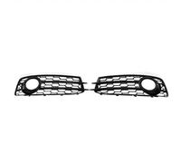 Upper Grille Hood Trim For A3 8P For S-Line 2009 2010 2011 2012 Car Front Fog Light Grill Cover Fog Lamp Grille Grill Front Hood Bumper Grille(Gloss Black)