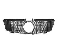 Upper Grille Hood Trim For Benz For ML-Class For W164 2005-08 For ML320 For ML350 For ML500 For ML550 Racing Grill Upper Front Grille Front Grill Covers Accessories(Glossy Black)