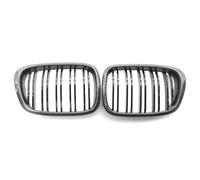 Upper Grille Hood Trim For E39 525i 528i 530i 535i For M5 1997 1998 1999 2003 Front Center Black Wide Hood Grille Grill Front Hood Bumper Grille(Carbon Fiber)