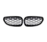Upper Grille Hood Trim For E60 For E61 For 5 Series 2003-2009 Front Grille Grill Chrome Accessories Car Racing Grill Front Hood Bumper Grille(Fullsilver)