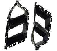 Upper Grille Hood Trim For M3 For M4 For G80 For G82 For G83 2021-2024 Fog Light Lamp Frame Cover Grille Front Bumper Side Air Vent Trim Front Grill Covers Accessories(Glossy Black)
