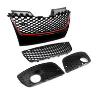 Upper Grille Hood Trim For VW For GTI For GLI MK5 2006-2009 ABS Plastic Front Grille Black Car Accessories Front Grill Covers Accessories
