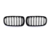 Upper Grille Hood Trim For X5 For F15 For X6 For F16 For X5M For F85 For X6M For F86 Front Bumper Grill Car Grille Front 2 Line Double Slat Front Grill Covers Accessories