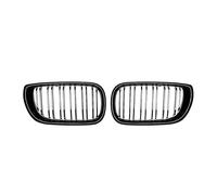 Upper Grills Front Kidney Racing Grilles For 3 Series E46 325i 4-Door 2002 2003 2004 Diamonds Style Gloss Single Line Style(Double-Glossy Black)