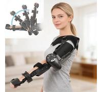 Upper Limb Rehabilitation Device Smart Elbow Flexion Trainer Elbow Joint Trainer with Wireless Remote Manual/Automatic Modes(Left)