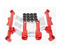 Upper Lower Rear Tubular Control Arms W/Hardware 4 PCS Compatible For Ford Mustang 1979-2004