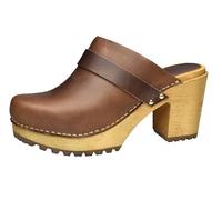 Upper material: 8 cm taco leather cover, Brown, 4 UK