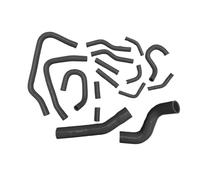 Upper Radiator Hose Compatible With Land For Cruiser VX HDJ81 1HDFT 4.2T 1995 1996 1997 1998 Coolant Radiator Rear Heater Hose(Black)