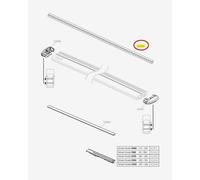 Upper rubber for Thule WingBar Evo Bar