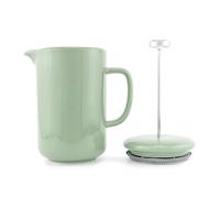 Upper Street Percolé Ceramic Cafetière 800ml - Sage Green 6 Cup French Press Coffee Maker with Stainless Steel Plunger & Filter, Stoneware Ceramic, Loose Ground Coffee Brewer, Dishwasher Safe