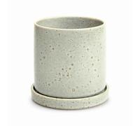 Upper Street Sage Green Reactive Glaze Ceramic Plant Pot 12cm | Scandi Home | Indoor Planter | Succulent Pot | Plant Lover Housewarming Gift