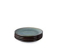 Upper Street Stavanger Blue Reactive Glaze Side Plates Set of 4 | 20cm | Dishwasher Microwave Safe | Nordic Artisan Tableware | Scandi Home