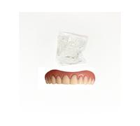 (Upper Teeth) Silica Gel Veneers False Teeth Snap On Instant Smile Cosmetic Tooth Dentures