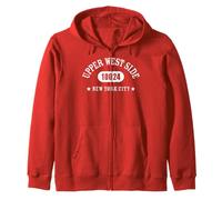 UPPER WEST SIDE 10024 NEW YORK CITY/NYC Athletic Design Zip Hoodie