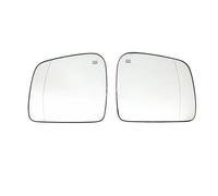 Upper Wing Mirror Glass Car Rearview White Mirror Glass Replacement With Back Heated For Dodge For Durango 2014-2019(Onecolor)