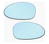Upper Wing Mirror Glass Car Wing Heated Mirror Glass Rearview Left Right White Blue For BMW 1 3 Series E81 E82 E87 E88 E90 E91 E92 E93(Blue a pair)