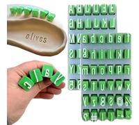 Uppercase and Lowercase Alphabet Clay Stamp Sets,DIY Handmade Alphabet Mold,Polymer Clay Stamps for Pottery, Ceramics & Crafts,Creative Gift for Artists & Beginners (Uppercase Letters+lowerca)
