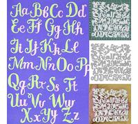 Uppercase & Lowercase Alphabet Metal Cutting Dies Set, Paper Crafts, Card Making, Die Cutter, H2