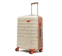 uppercase TOPO 8 Wheel Hard Case Suitcase Heavy Duty Hand Luggage with TSA Lock and Anti-Theft Zippers for Men and Women Dual Tone, Grey/Taupe and Beige, M, baggage