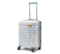 uppercase TOPO 8 Wheel Hard Case Suitcase Heavy Duty Hand Luggage with TSA Lock and Anti-Theft Zippers for Men and Women Dual Tone, white / blue, S, baggage