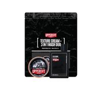 Uppercut Deluxe Texture Cream & 3 in 1 Hair, Face & Body Wash Duo Set | Barber designed, Australian made and cruelty free for premium everyday men's grooming. Includes texture cream & 3 in 1 wash