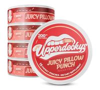 Upperdeckys, Juicy Pillow Punch Caffeine Energy Pouches - No Artificial Sweeteners - Replacement/Alternative for Focus & Energy, (4-Pack, 200mg)