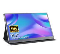 Upperizon Portable Monitor 4K - 15.6inch UHD 3840×2160 100% sRGB USB-C Mini HDMI External Second Monitor Portable IPS Screen Computer Display with Speakers for Laptop MacBook Switch PS5/4 Xbox