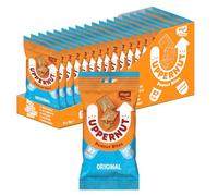 Uppernut Keto Crackers Original Peanut Bites - Pack of 18 x 20g Gluten Free Biscuits with High Protein, Vegan with Low Carbs, No Flour, 97% Peanuts & Reduced Fat | (Original)