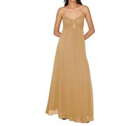 UPPJPBSW Women's Bodycon Dress,Spaghetti Strap Sleeveless, Solid Sexy Skirt for Nightclub Party,Khaki,L