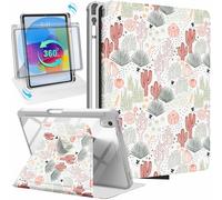 Uppuppy for iPad A16 Case - for iPad 10th Generation Case 10.9 Inch Women Cute Girls Cactus Girly Pretty Plants Kawaii Aesthetic Design Rotating Stand Folio Tablet Cover for Apple 10/11 2025