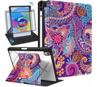 Uppuppy for iPad A16 Case - for iPad 10th Generation Case 10.9 Inch Women Cute Girls Girly Teens Pretty Colorful Unique Design Aesthetic Rotating Stand Folio Tablet Cover for Apple 10/11 2025