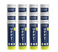 Uppy! Jet Lag Relief Lemon Lime Electrolyte Hydration Tablets 120 Count (12x10) Dissolves in Water to Fight Dehydration For Travellers, Athletes & Festival-Goers Travel-Friendly Wellness Essential