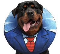 UPPYS Large Dog Donut Collar - Inflatable Dog Cone Alternative for After Surgery Recovery. Donut Dog Cones for Large Dogs. Inflatable Dog Collars for After Surgery Donut Cone for Dogs. Soft Cone Dog