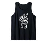 Upright Bass Jazz Player Minimal Music Graphic Tank Top