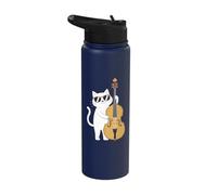 Upright Bass Orchestra Jazz Instrument Band Contrabass Stainless Steel Insulated Water Bottle
