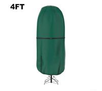 Upright Christmas Tree Storage Bag with Adjustable Cord Locks and Waterproof Material, Designed for Artificial Trees up to 9 ft for Long Term Storage (Dark green 4FT)
