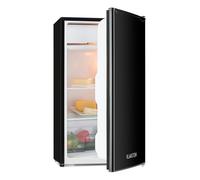 KLARSTEIN Alleinversorger - Fridge Refrigerator, Class E, Freezer, 5 Levels of Temperature Control, 2 Glass Shelves, Interchangeable Door, Capacity: Fridge 90L, Black