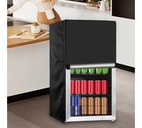 Upright Fridge Cover, Outdoor Refrigerator Cover, Dustproof And Waterproof Outdoor 3.0 Cubic Compact For Mini Fridge Freezer(210D 51 * 51 * 87 Black)