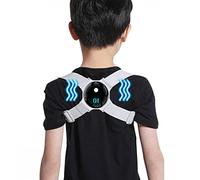 Upright Go Posture Corrector,Posture Corrector Kids with Smart Sensor Vibration Reminder Posture Brace Trainer Straightener to Improve Slouch,(Color : Gray)