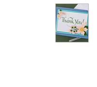 Upright Italic Thank You! Press + Foil Plate by Paul Antonio