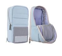 Upright Pencil Case Large Capacity Minimalist Stationery Bag for Students | Upright design keeps the case standing on desks - all stationery visible and easily accessible at a glance