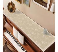 Upright Piano/Consoles Top Protector Mat, 20 16 12 8 Inch Wide Table Runner/Dust Cover for Dresser/TV Cabinet/Window Sill/Shoe Rack/Nightstand(Grey,12x80in)