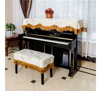Upright Piano Cover Protector, Piano CoverCloth with Stool UniversalUpright ive Half Print Decorative forPiano/a/Double (a Double Stool)