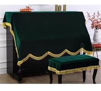 Upright Piano Cover, TasseldPiano Cover Solid ColorUpright Thickened Half StoolClothPianoniture ive Decorative Cover/a/Double
