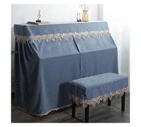 Upright Piano Top Cover Thick Full Chair proof(Blue,Double cover)