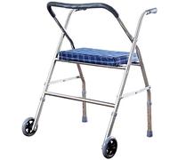 Upright Posture Rolling Walker with Armrest Support Pad Everyday Use 4 Wheel Walker Rollator Adjustable Height Elderly Walking Aid for Seniors Walking Double The Com,