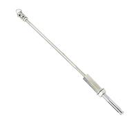 Upright Silver Adjustable Banjo pole is easy to install and remove, very convenient for your use. Portable Stand Musical Instrument Accessories 350mm