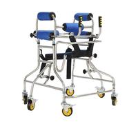 Upright Walker, Children Standing Rehabilitation Equipment Standing Frame with Wheel Stainless Steel Six-Wheel Stand for Toddlers Kids Teens with Special Needs,